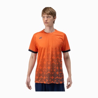 Yonex Sport-Tshirt Practice Print 16746 (100% Polyester) 2025 orange Herren